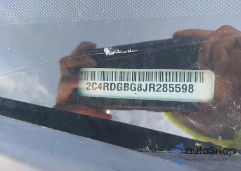 2018 Dodge Grand Caravan Se из США, поврежденный, VIN 2C4RDGBG8JR285598